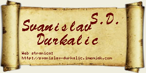 Svanislav Durkalić vizit kartica
